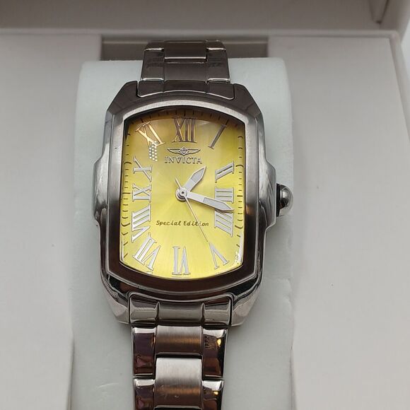 INVICTA Special Edition LUPAH 18645 Stainless Steel Rectangle Dial Watch Discont - Picture 5 of 16